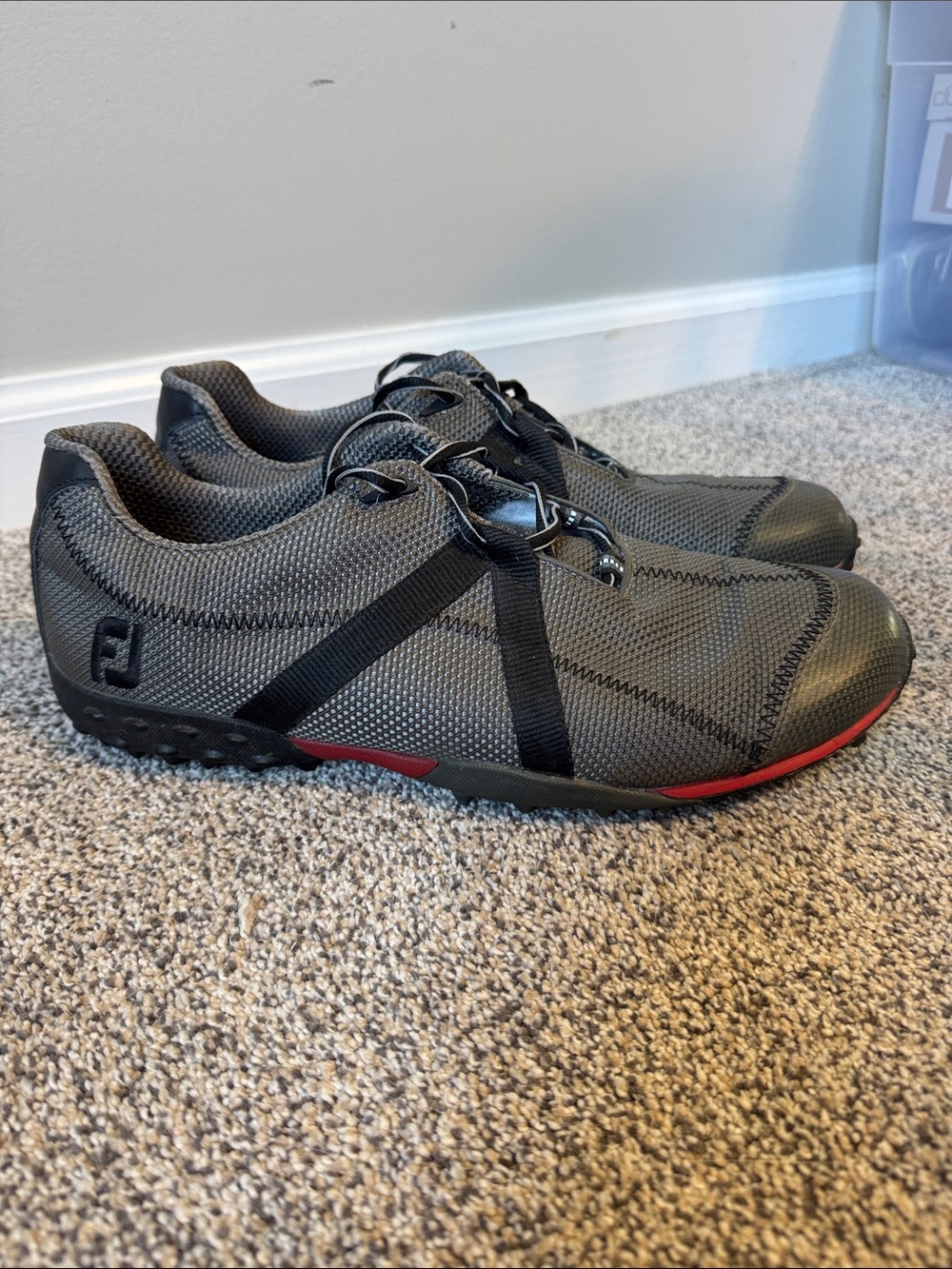 Footjoy M Project 55247 Mens Gray Hybrid Spikeless Golf Shoes Sz 10.5M